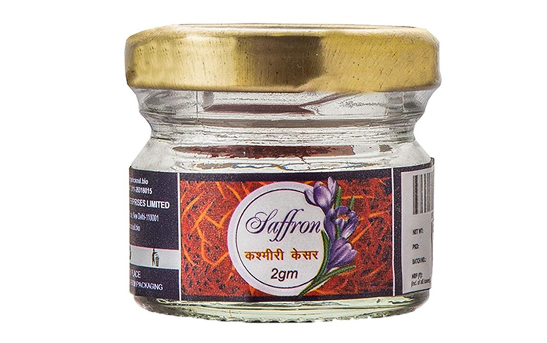Organic Soul Kashmiri Kesar    Glass Jar  2 grams
